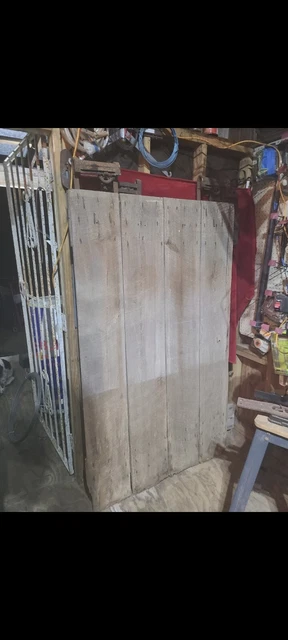 Antique Barn Door Original Hardware Farmhouse  Rustic