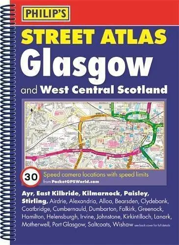 Philip's Street Atlas Glasgow and West Central Scotland: Spiral Edition