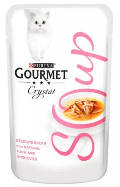 PURINA GOURMET CAT Soup Wet Food Tuna Anchovie Whitefish Gourmet Megapack 32x40g 56.95 PicClick UK