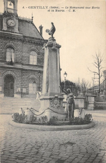 Cpa 94 Gentilly Monument To The Dead