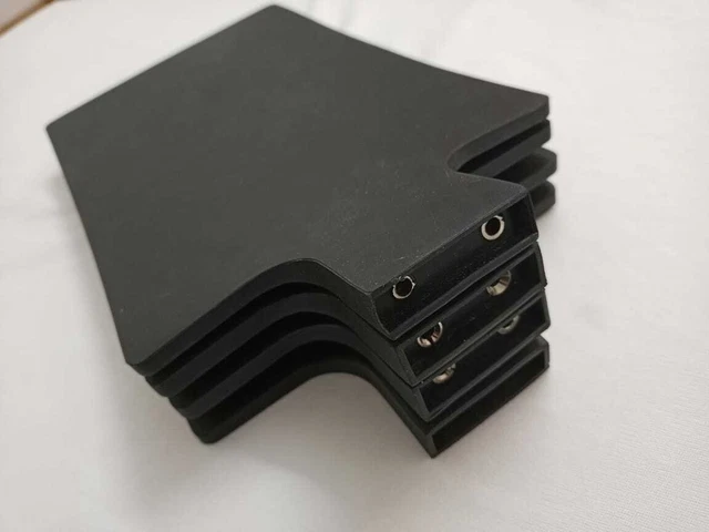 Silicon Conductive Patient Plate Detachable Earthpad PCD 25.5mm 6 x 11" 5Pc Set