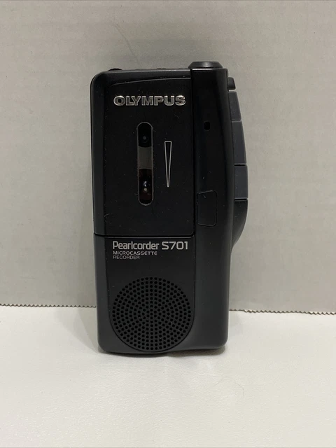 Olympus Pearlcorder S701 Black Microcassette Handheld Voice Recorder Tested