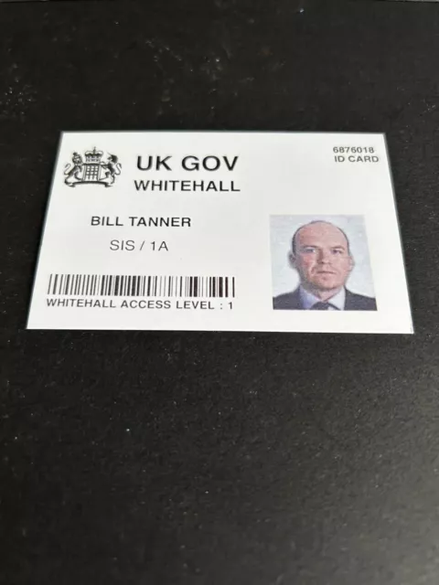 James Bond Bill Tanner Business I.d. Card Prop ,Skyfall Spectre No Time To Die