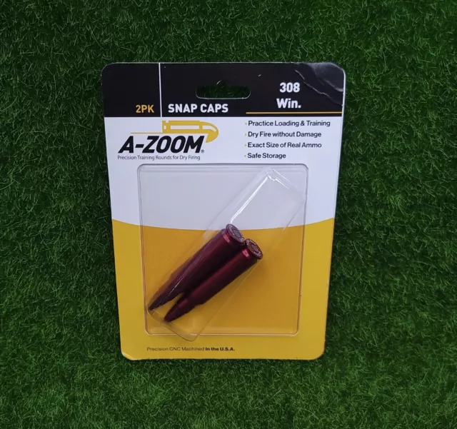 Pachmayr A-Zoom Rifle Precision Snap Caps .308 Winchester Pack of 2, Red - 12228