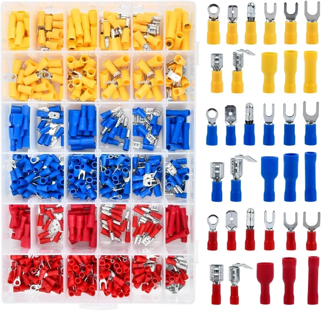 Set Capicorda Elettrici 1200 Pezzi - Terminali A Crimpare Per Fai Da Te E Riparazioni Elettroniche - Foto 2