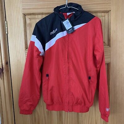 New Mitre Polarize Fleece Lined Wet Jacket Red/Black/White Casual Size Ly