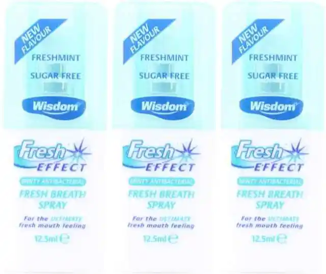 3 X Wisdom Fresh Breath Spray 12.5ml