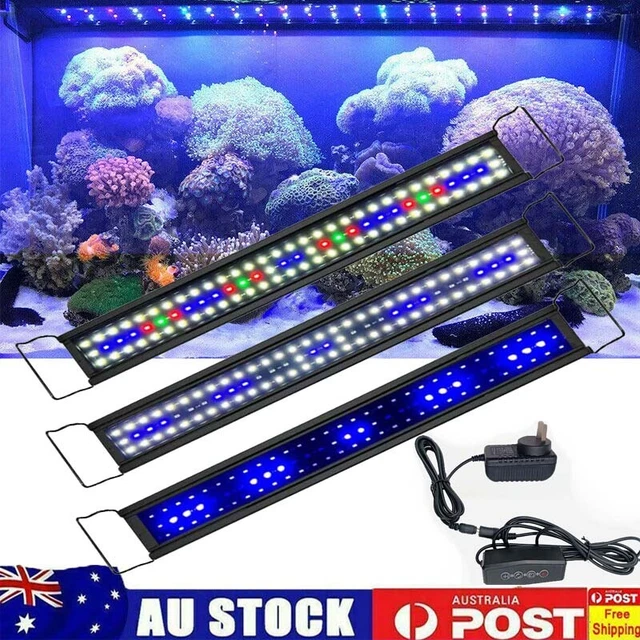 60/90 Aquarium Light Lighting Full Spectrum Plant Fish Tank Bar LED Clip-On Lamp