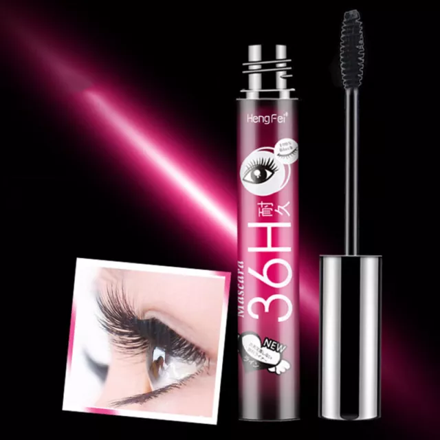 4D Silk Fiber Eyelash Mascara Extension Makeup Black Waterproof Eye Lashes =