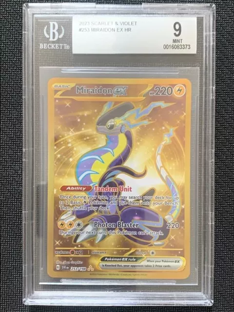 MIRAIDON EX GOLD 253/198 Full Art Pokémon TCG Scarlet & Violet SV1