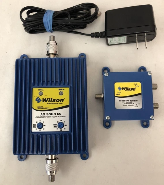 Wilson AG SOHO 65 Adj Gain 800/1900MHz Smart II Signal Booster 271265 & Wideband