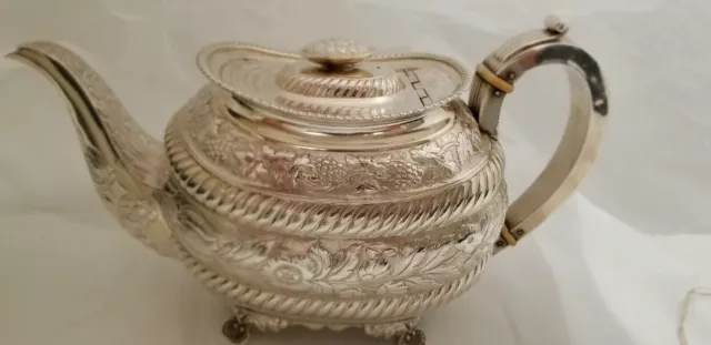 Magnificent Georgian Sterling Silver Teapot  1790'S