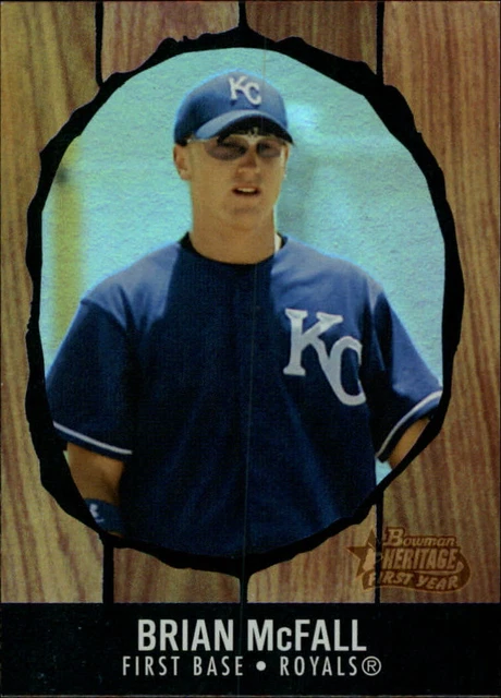 CARTE DE BASEBALL 2003 Bowman Heritage Rainbow Royals #257 Brian McFall ...