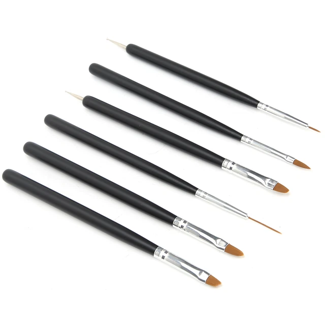 6 Set Pennelli Per Pittura Ad Acquerello Pennelli Per Pittura Ad Olio Con Manico 3