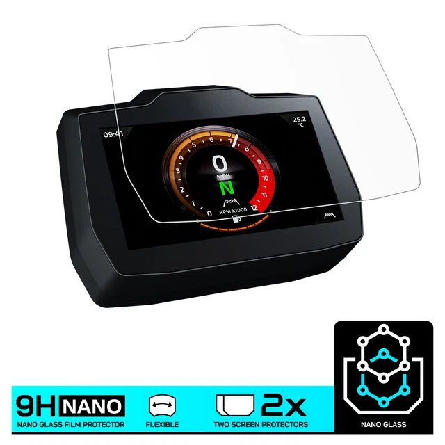 Pellicole Protettive Cruscotto Moto Speedo Angels NANO GLASS /FZ-07 2021 - Kit Da 2 Pellicole Proteggi Schermo MT-07