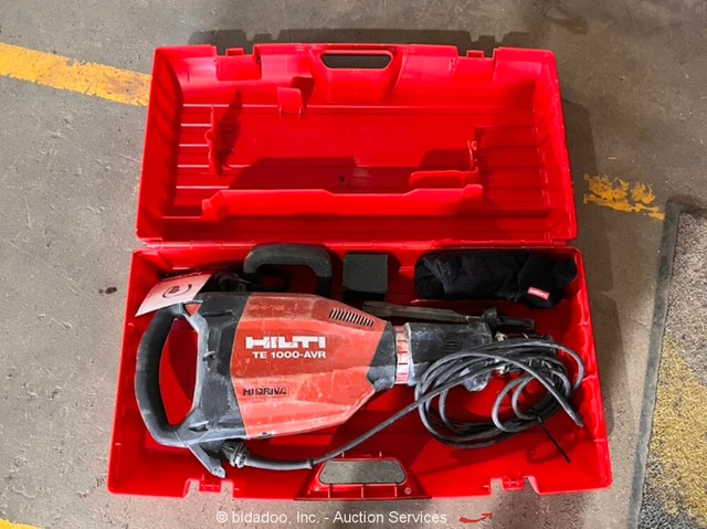 Hilti TE 1000-AVR Breaker Demolition Demo Concrete Hammer Case 120V bidadoo