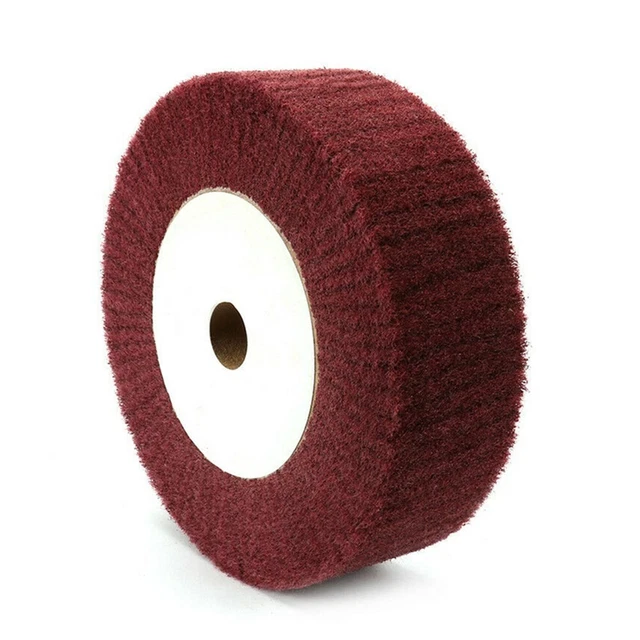 Disque De Polissage En Fibre De Nylon Non Tissé 125 Mm X 22 Mm Grain 180 Pour Meuleuse D'angle Pour Polissage Du Métal, Grain 120, 10 Pièces