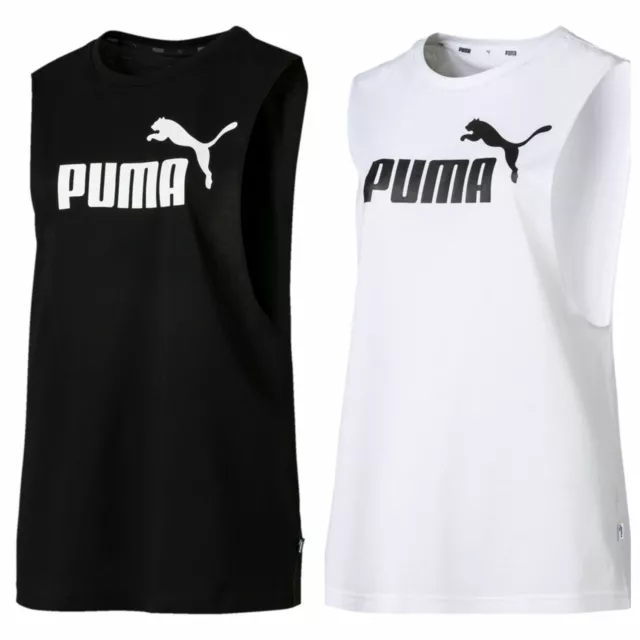 Puma Donna Ess + Taglio Spento Logo Tank Té/T-Shirt 854885