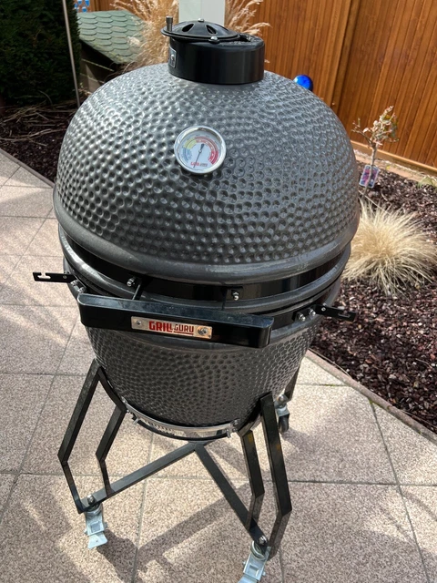 Grill Guru Original Large Keramik Holzkohlegrill, schwarz Original Large