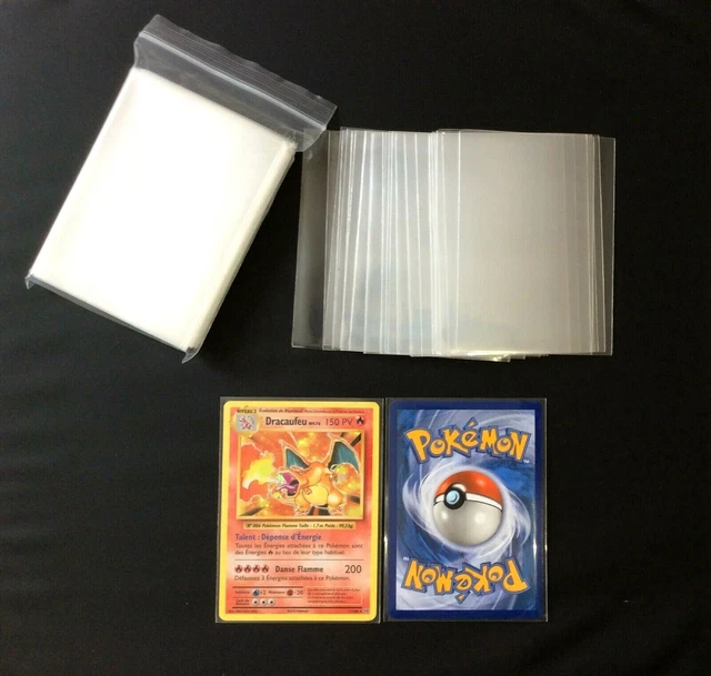 100 POCHETTE PROTÈGE BOOSTER SLEEVES - PROTECTION POUR CARTE POKÉMON  LORCANA TCG