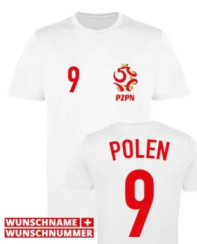 Polonia Maglia da Calcio WM 2018 - Uomo Donne Bambini Div. Colori / Disegni Em