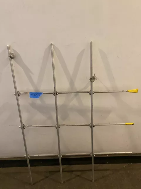 6 Rod Aluminum Lab Frame / Lattice Grid - 1/2" Rods w/ 10 Clamp Connectors