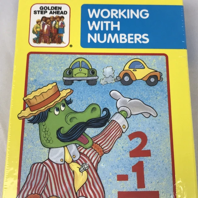 Vhs Numbers A GOLDEN BOOK STEP AHEAD VIDEO Working With Numbers 1987 VHS Tape ...