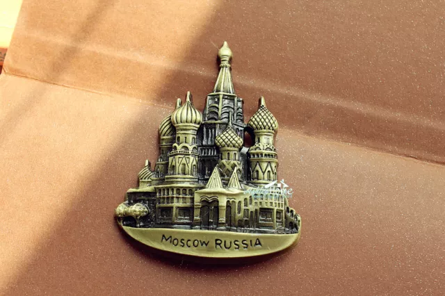 Russland Moskau Reiseandenken Souvenir Metall Kühlschrankmagnete Fridge Magnet