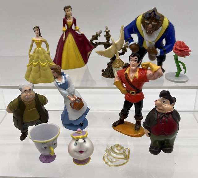 Disney PRINCESS Beauty & The Beast PVC Toy Figures Lot 12 Piece Cake Topper Disney PRINCESS Beauty & The Beast PVC Toy Figures Lot 12 Piece Cake Topper