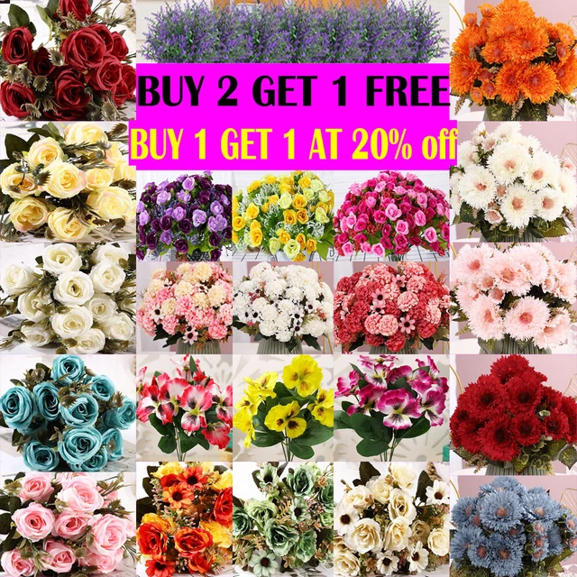 Fiori Seta Decorazione Casa Matrimoni Jewlri - 4 Mazzi Fiori Artificiali Peonie Rosé Per Decorazione Casa Fiori Casa Ufficio - Foto 4