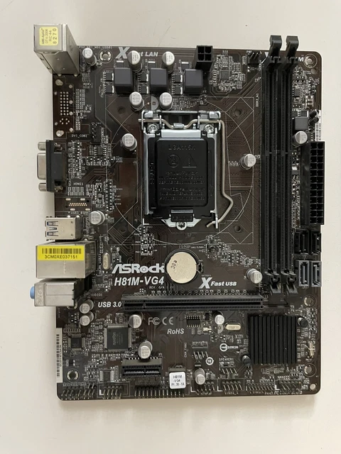 ASRock H81M-VG4 Rev.1.00 scheda madre Intel H81 socket micro ATX 1150 #41926