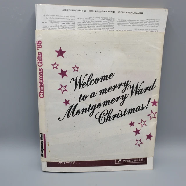 MONTGOMERY WARDS CHRISTMAS Catalog 1985 still in mailing wrapper 78.27