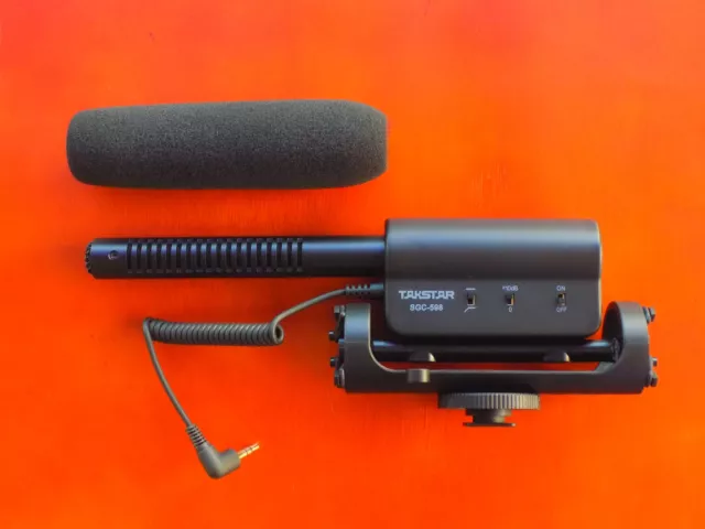 Takstar CGS-598 Battery Powered Active Shotgun Microphone Camera Shoe Mount