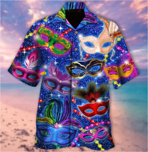 I AM JUST HERE FOR THE BEADS MARDI GRAS 3D Hawaii Shirt All Over Print