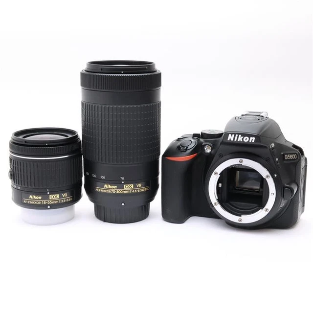 NIKON D5600 CAMERA + 18-55mm VR + 70-300mm VR Dual Zoom Lens Kit