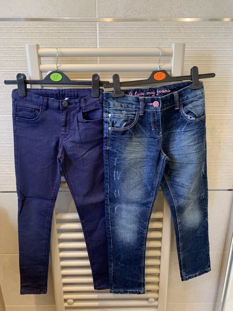 Pacchetto jeans ragazza NEXT & H&M età 9-10 anni blu e marino
