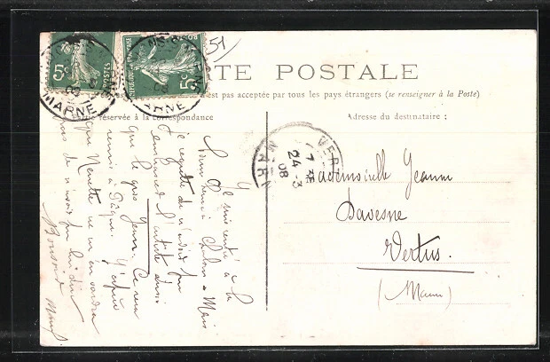CPA Chalons-sur-Marne, La Gendarmerie 1908 2