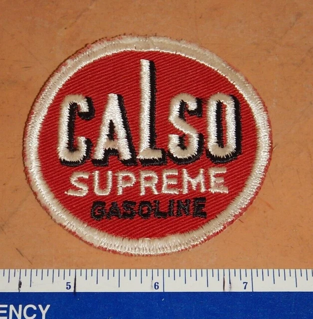 Vintage, Original Calso Surpreme Gasoline & Oil Patch, 3"
