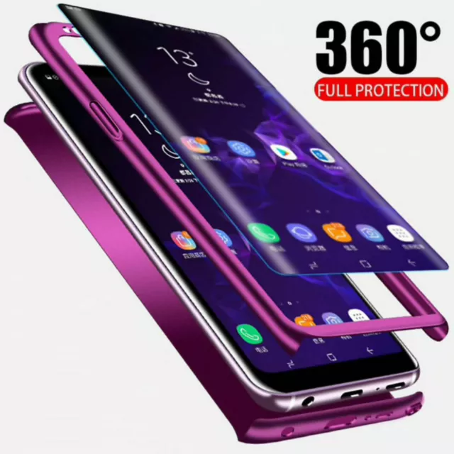 Hülle Samsung Galaxy Note 8 Full Cover 360° Handy Schutz Panzer Case 3D Folie