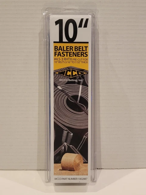 WCCO Belting 10" Baler Belt Fasteners #4.5-3 RHTX 3/16-7/32 (1002887)