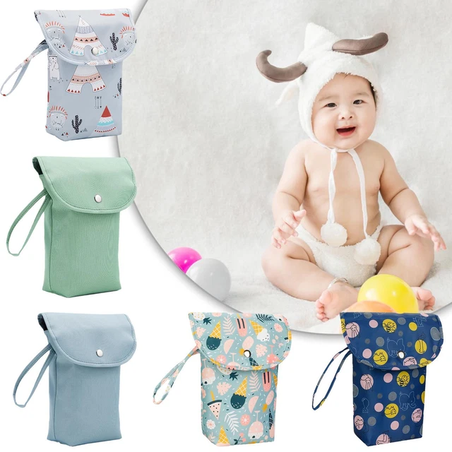 Portable Baby Infant Diaper Nappy Storage Bag Wet Dry Pouch Zipper Bxpc Q8J0