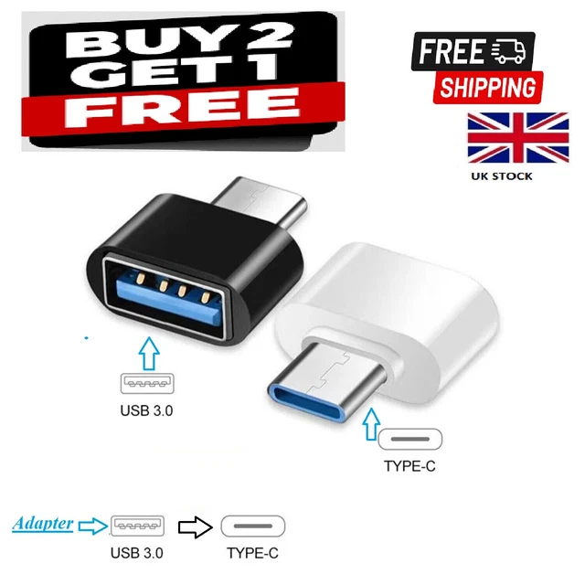 Type C to USB Adapter 3.0 USB-C 3.1 Male OTG A Female Data Connector Converter