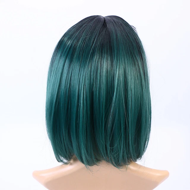 Parrucche sintetiche Miss pizzo parte lato capelli umani dritti