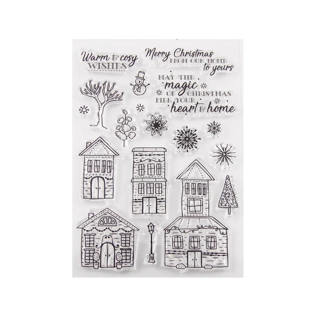 Klare Stempel Transparent Seal Stamps für DIY Scrapbooking Handwerkskarte Fotoal
