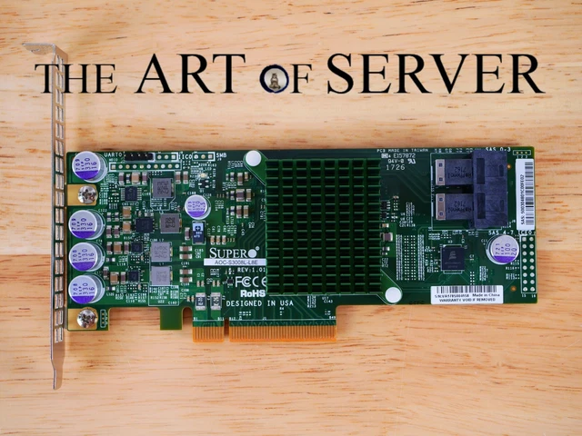 LSI SAS 9300-8E 8-Port External HBA Controller Card - 12Gbps, PCI-E, High Profile (Used)