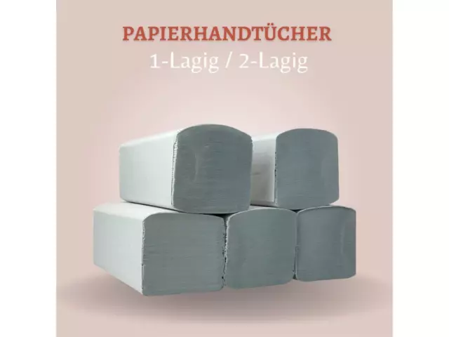 Papierhandtücher 2000 Blatt 23 x 21 cm Off White  2-Lagig