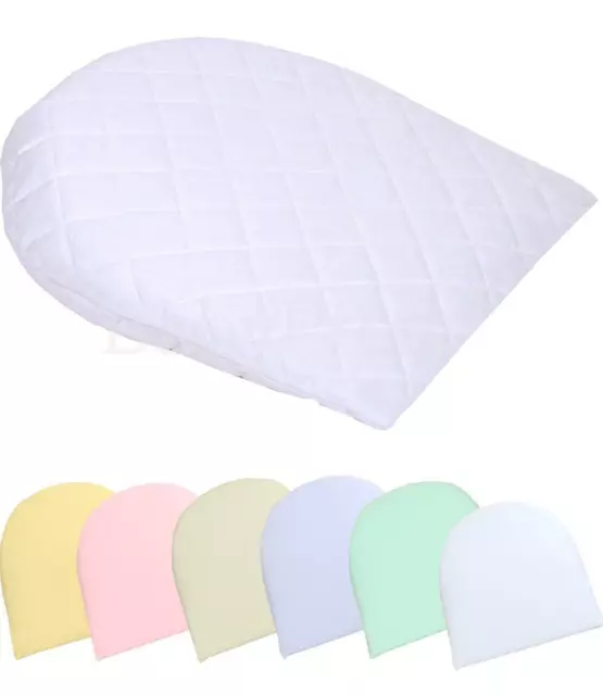 BabyPrem Baby Anti Acid Reflux Pillow Cushion WEDGE & PILLOWCASE Cover Set