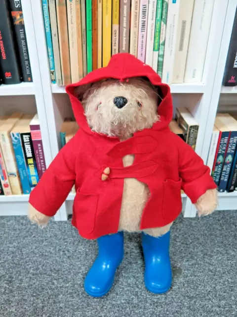 Large Vintage 1980s Paddington Bear Toy Teddy Gabrielle Designs Britain 22"
