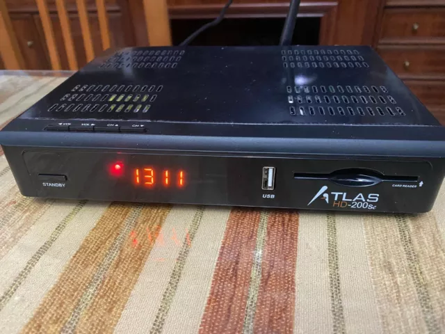 Atlas HD 200se DVB-S2 Full HD Receptor de TV por Satélite - Negro