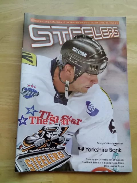 2005/6 Sheffield Steelers V Basingstoke Bison Elite Ice Hockey  9/10/05